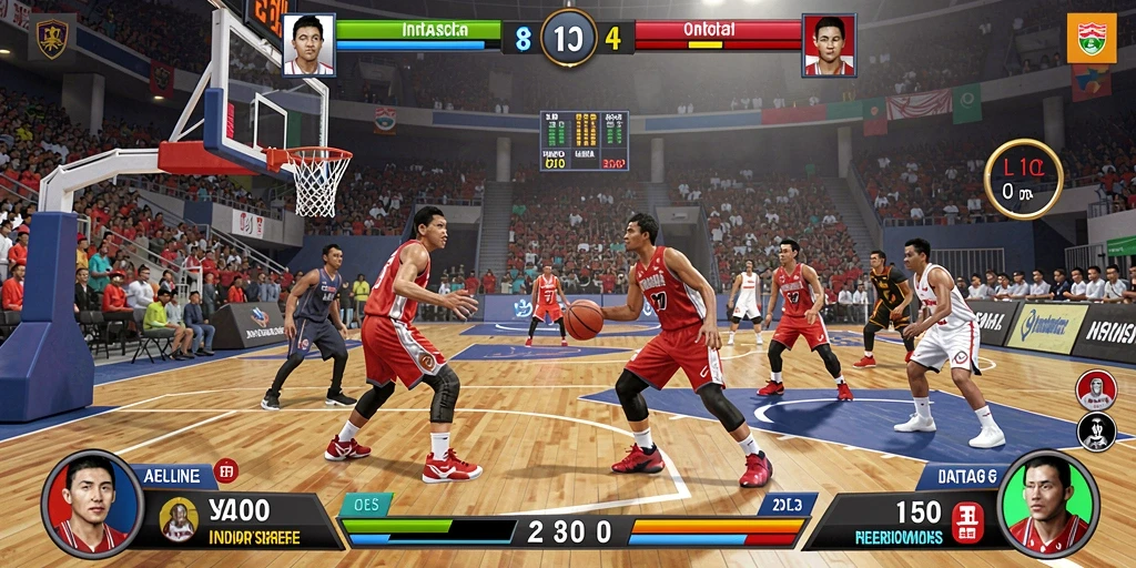 Screenshot menampilkan mode multiplayer dengan teman-teman.