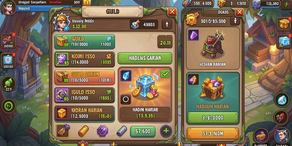 Screenshot aksi seru saat melawan lawan dalam permainan.