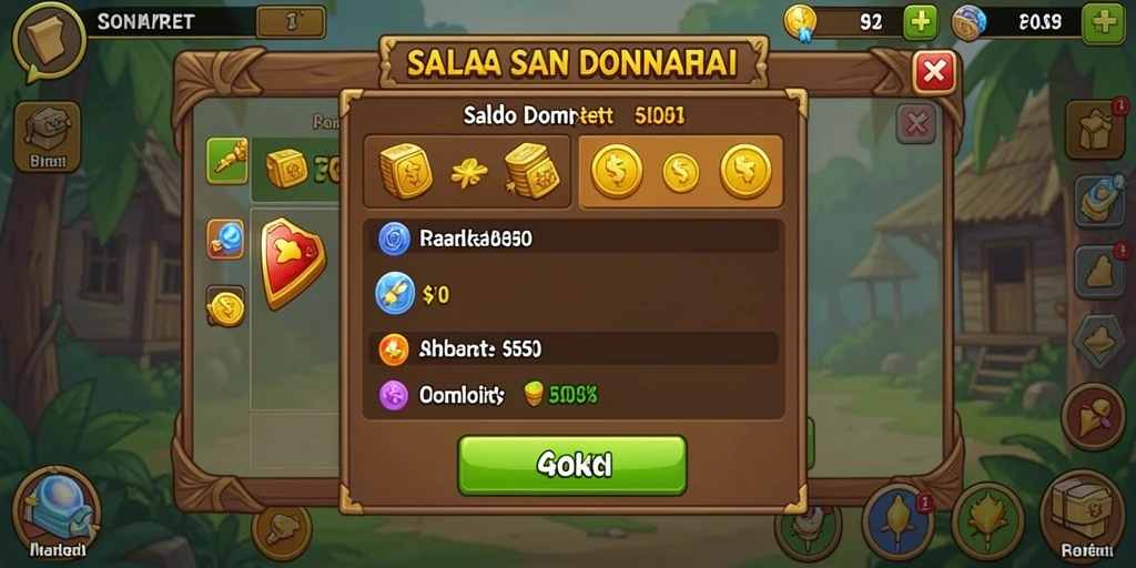 Hadiah menarik untuk setiap pencapaian dalam game.
